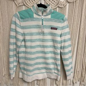 Vineyard Vines striped quarter zip sweatshirt